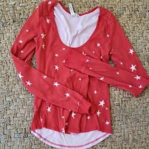 Free people Intimately looking sleeve star shirt